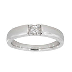 Alliansering i hvitt gull, 0.10CT TWSI - Diamanthuset