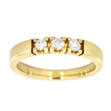 Alliansering i gult gull 3 dia, tot 0.30CT TWSI - Diamanthuset
