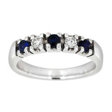 Diamantring 0.20ct TW/SI med Safir - Diamanthuset