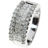 Diamantring i hvitt gull, 1.08CT TWSI - Diamanthuset